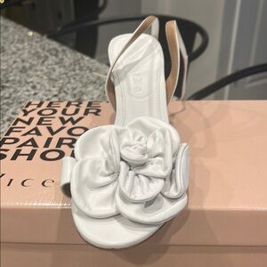 White Floral Sandals